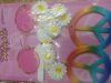 Glasses - Hippie Set ( glasses peace sign earings & daisy headband)